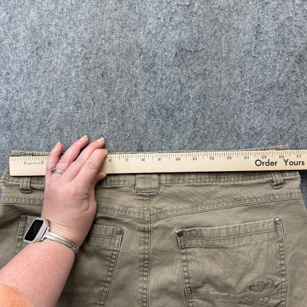 Kuhl 5-Pocket Pants Men 34 x 29* Beige Khaki Free Kanvus Jean Stretch Gusseted - Picture 11 of 16